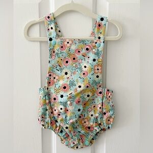 Floral boutique bubble romper 9-12 months